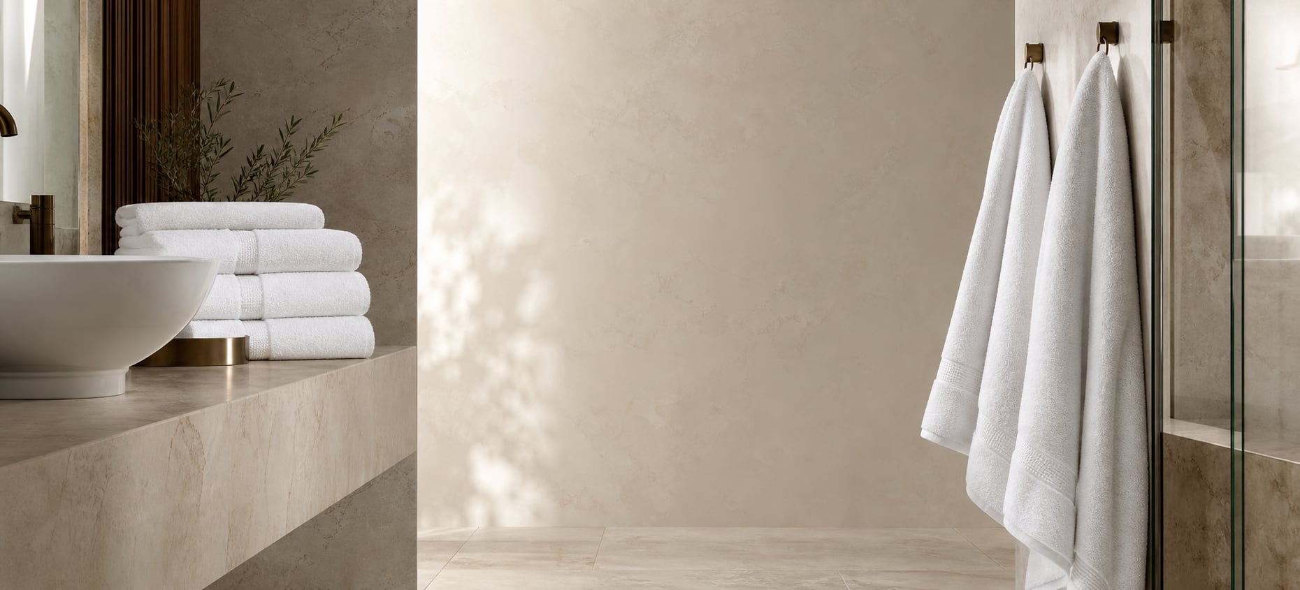 Bath Towels prepared for professional stay hospitality use