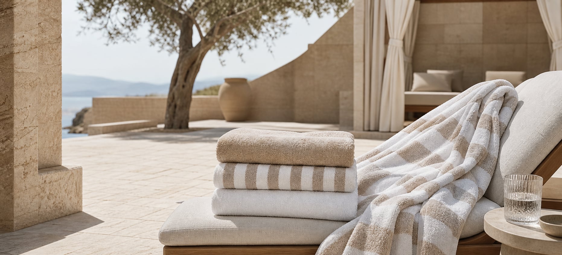 Pool & Beach Towels prepared for professional stay hospitality use