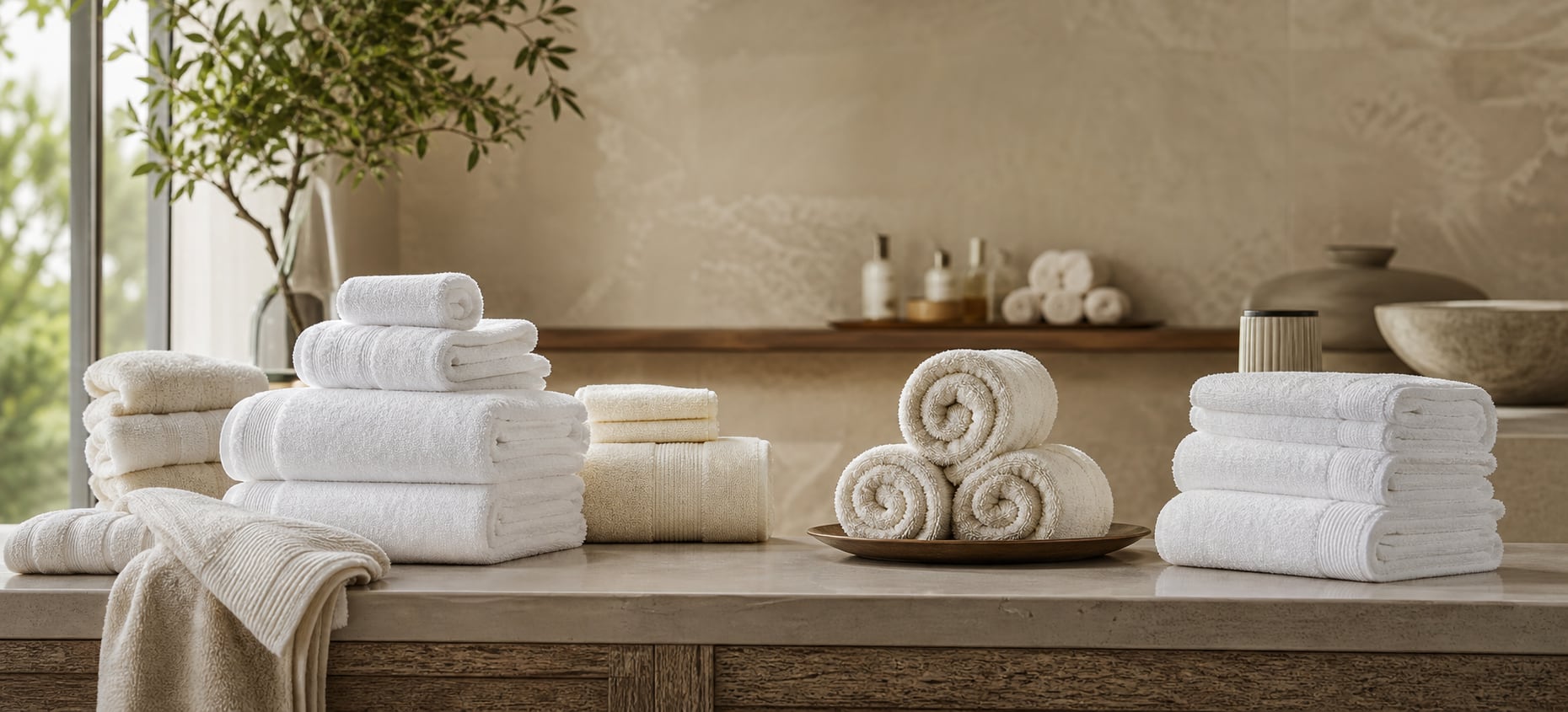 Spa Towels prepared for professional wellness hospitality use